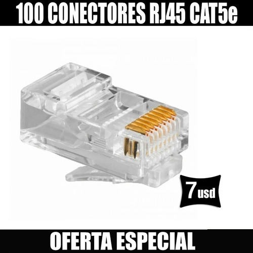 Conectores Rj Unidades Cat5e