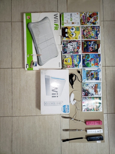 Consola Wii Original, Wii Fit Y Juegos