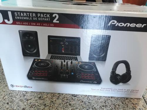 Controlador Pionner Dj400 Con Cornetas Audifono Y Microfono