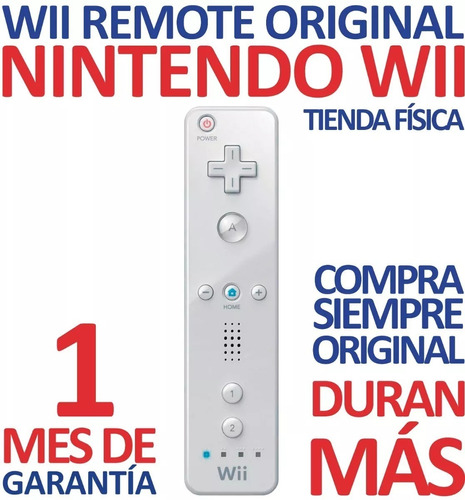 Excelente Control Wii Remote Original Blanco Nintendo Wii