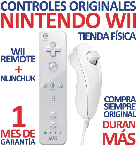 Excelente Control Wii Remote Y Nunchuk Original Nintendo Wii