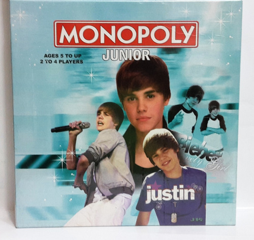 Juego De Mesa Monopoly Junior (Justin Bieber) En Ingles