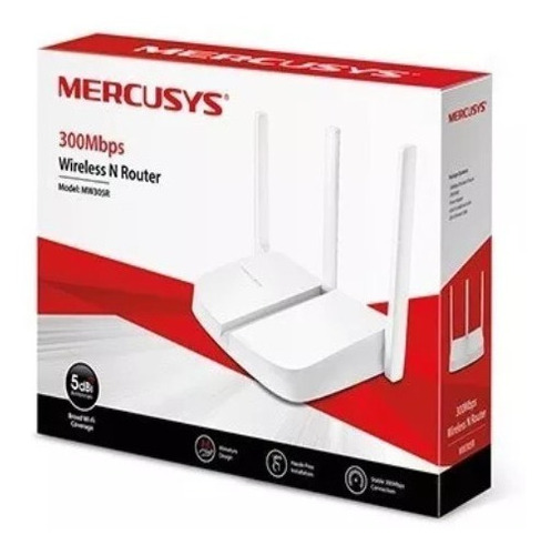 Mercusys Router Inalambrico N 300mbps 3 Antenas