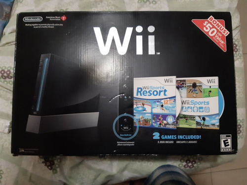 Nintendo Wii Negro En Excelente Estado Poco Uso