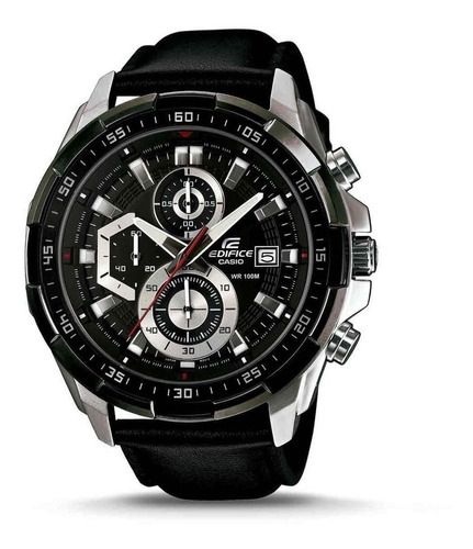 Reloj Casio Edifice Efr-550l Cuero Cronografo 100% Original!