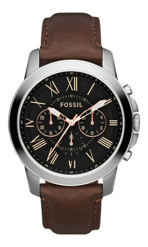 Reloj Fossil Fs/fs Crono Cuero Hombre 100% Original