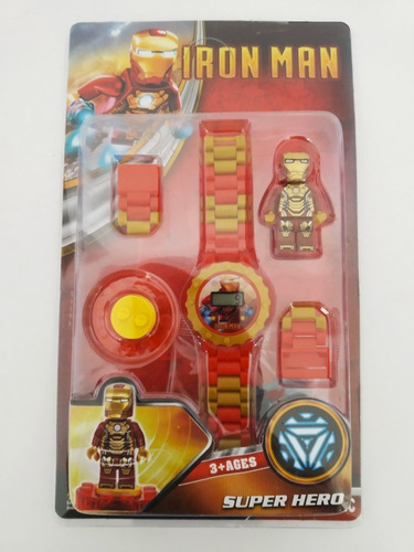 Reloj Lego Ironman Batman 7v