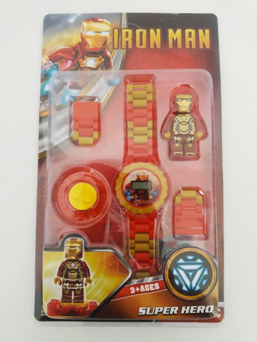 Reloj Lego Ironman Batman 7v