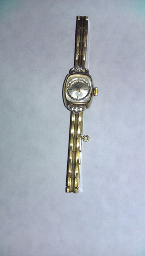 Reloj Silvana Con Brillantes Y Enchape De 20 Micrones Oro