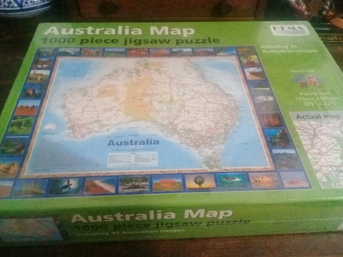 Rompecabezas Mapa De Australia  Piezas
