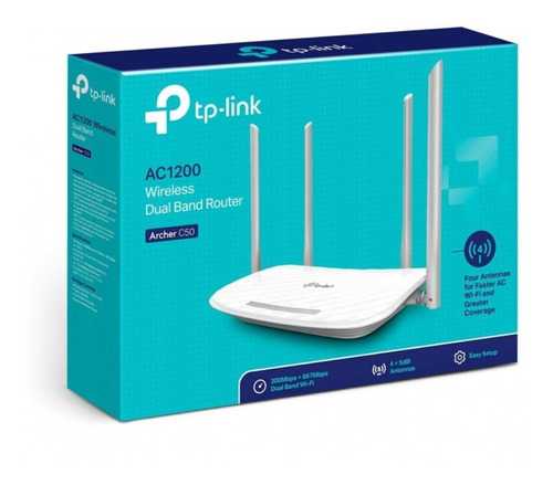 Router Ac Tp-link Inalambrico De Doble Banda Y 4 Antenas