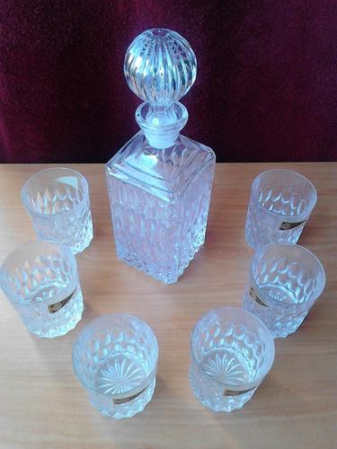 Wiskera De Cristal Royal Crystal Rock Con 6 Vasos Original