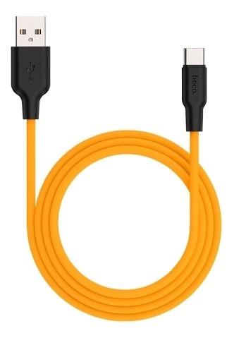 X21 Plus Usb Tipo Cable Dato Silicona 1 Negro Amarillo