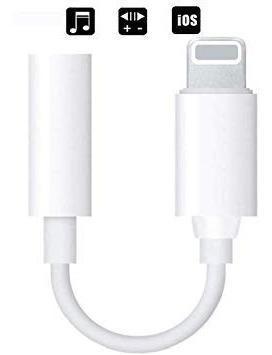 Adaptador iPhone 6,7,8 iPod Lightning Audifonos Plug 3.5mm