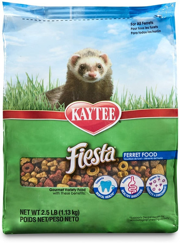 Alimento Kaytee Fiesta Hurones 2,5 Lb / 1.13 Kg