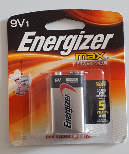 Bateria Pila De 9 Voltios Energizer Alcalina