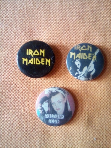 Chapas Iron Maiden Originales Año  Para Coleccionistas
