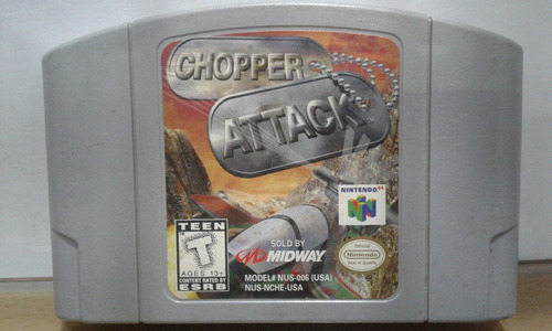 Chopper Attackvideo Juego Nintendo 64 Original Usado P71 Qq2