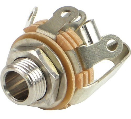 Conector Aud Chasis Jack Stereo Hembra 1/4 Rosca Profsional