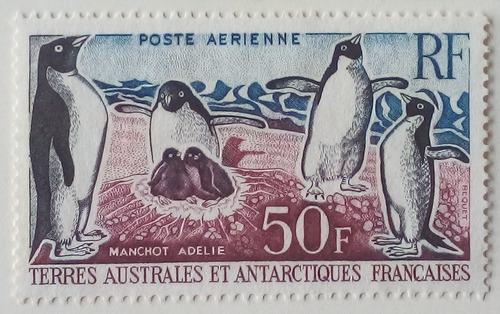 Estampilla De La Antartica Francesa. Colonia Francesa. 1962.