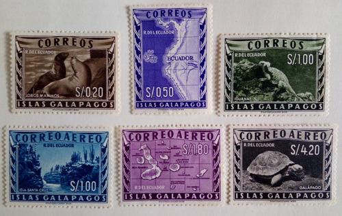 Estampillas De Las Islas Galapagos. Ecuador. 1957. Muy Raras