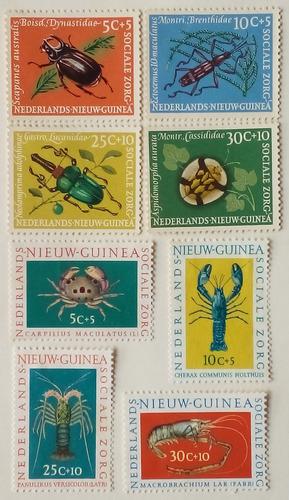Estampillas De Nva Guinea Holandesa.s/obras Sociales.1961/62