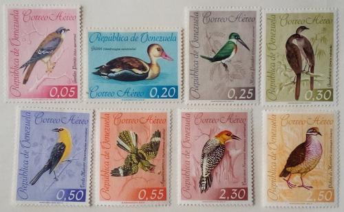 Estampillas De Venezuela. Serie Aves, Correo Aéreo. 1962.