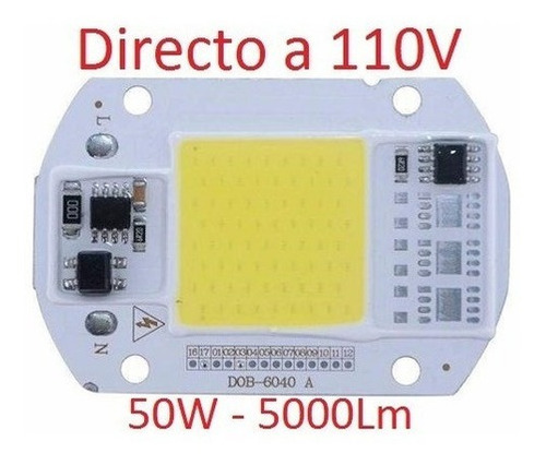 Led 50w Chip 110v Inteligente Faro Reflector Luz Blanca
