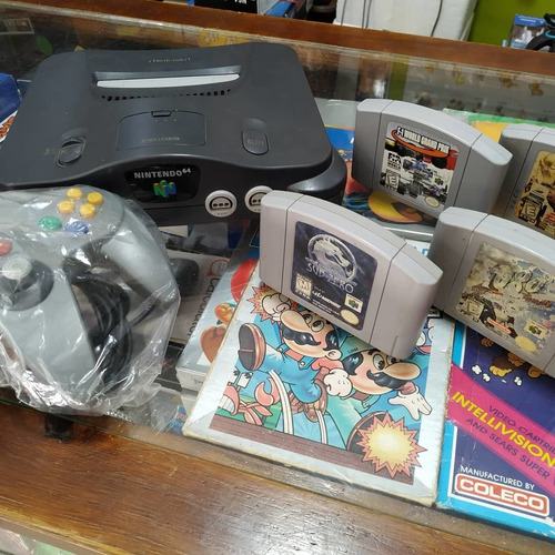 Nintendo 64,sus Cables,un Control Y 4 Juegos