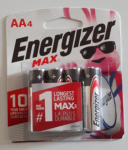 Pilas Bateris Alcalinas Aa Energizer Pack De 4 Unidades