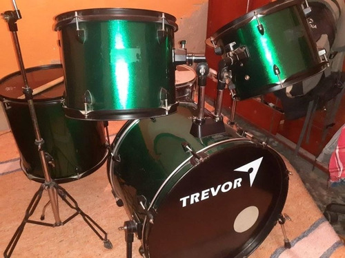 Batería Acústica Trevor Customizada Como Nueva