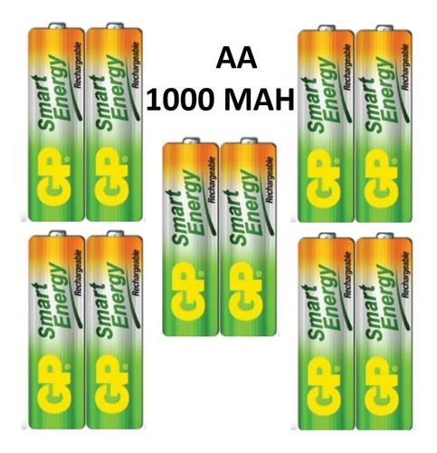 Baterias Aa Recargables 1000 Mah Marca Gp Garantizadas