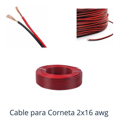 Cable Para Corneta 2x16 Awg, Rojo Y Negro X Metro Cab-57