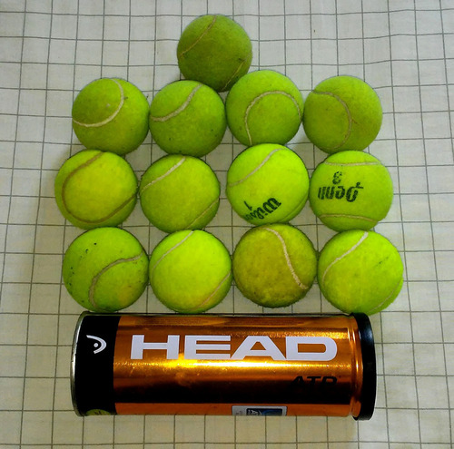 Pelotas De Tenis, 3 Head Atp Nuevas Y 13 Usadas.