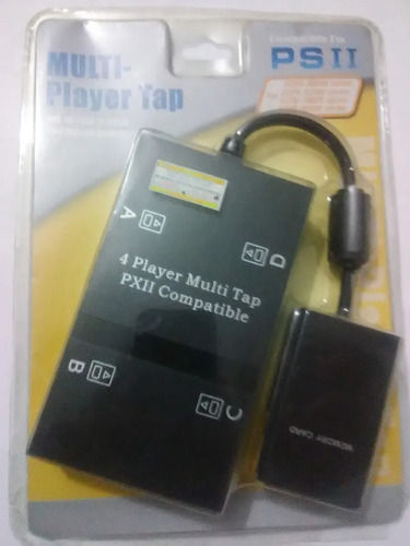 Play Station 2 Adaptador 4 Controles Multi Tap 4 Memory Card