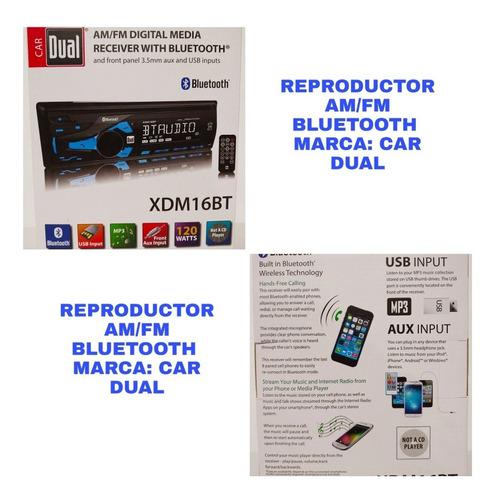 Reproductor De Carro Con Bluetooth Manos Am/fm Car Dual