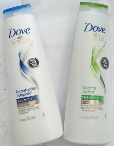 Shampoo Dove Sin Sal Anti Caída Y Reconstrucción Capilar