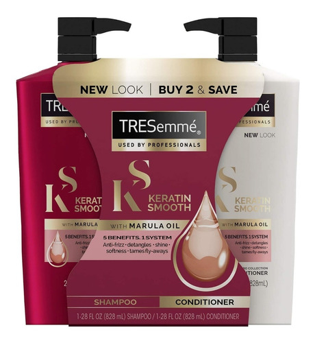 Shampoo Y Acondicionador Kerain Smooth Tresemme Profesional