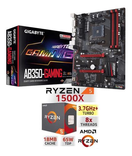 A Estrenar Kit Gamer Am4 Ryzen 5 1500x Gigabyte Ab350 Gaming