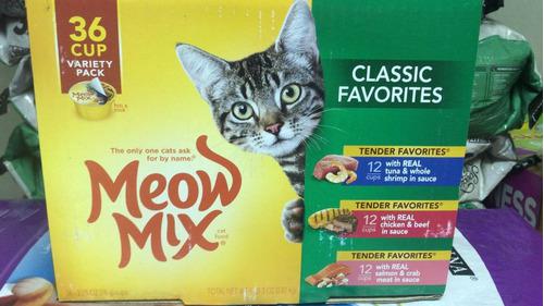 Alimento Enlatado Para Gatos Meow Mix Caja 36 Piezas
