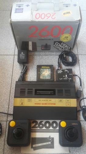 Atari 2600 Jr Completo En Su Caja, Manual, Controles, Cables