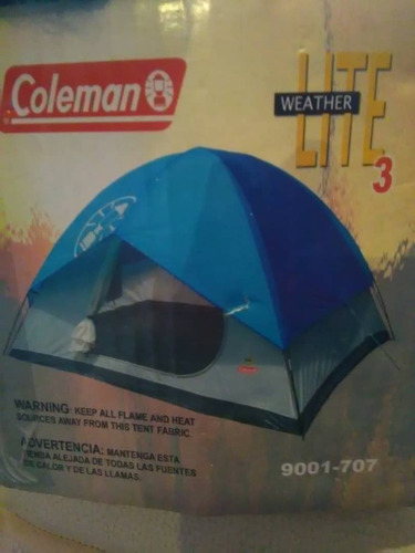 Carpa Coleman Weather Lite 3 Camping Tienda De Campaña