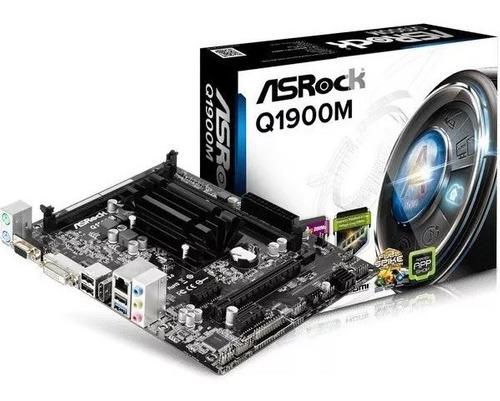 Combo Tarjeta Madre Q1900m Asrock + Proc Quad Core + 4gb Ram