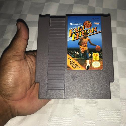 Juego Nintendo Americano Nes Magic Johnsons Fast Break