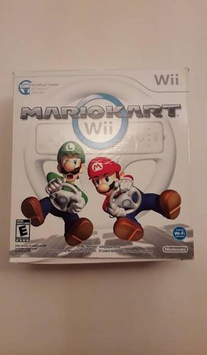 Juego Wii Mario Kart + Volante