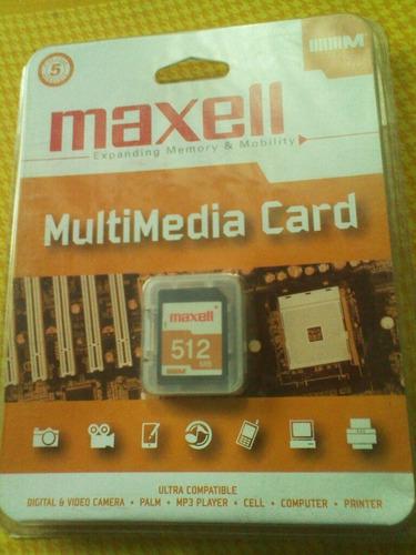 Memorias Maxell 128 Mb Y 512 Mb Nuevas.