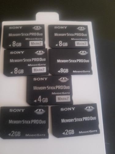 Memory Stick Pro Duo Sony 2gb,4gb Y 8gb