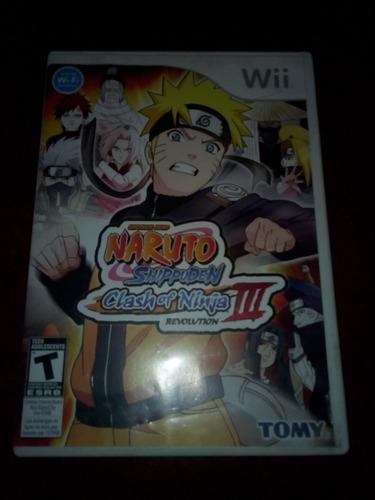 Naruto Shippuden Clash Of Ninja Revolution 3 Wii Original