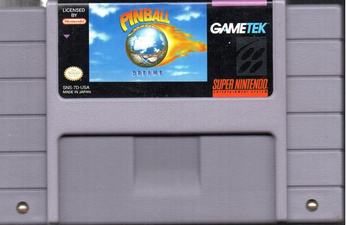 Pinball Video Juego Original Usado De Super Nintendo Qq A8