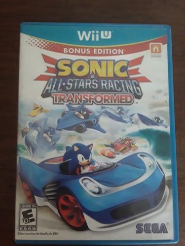 Sonic All Stars Racing Transformed. Juego Wii U.